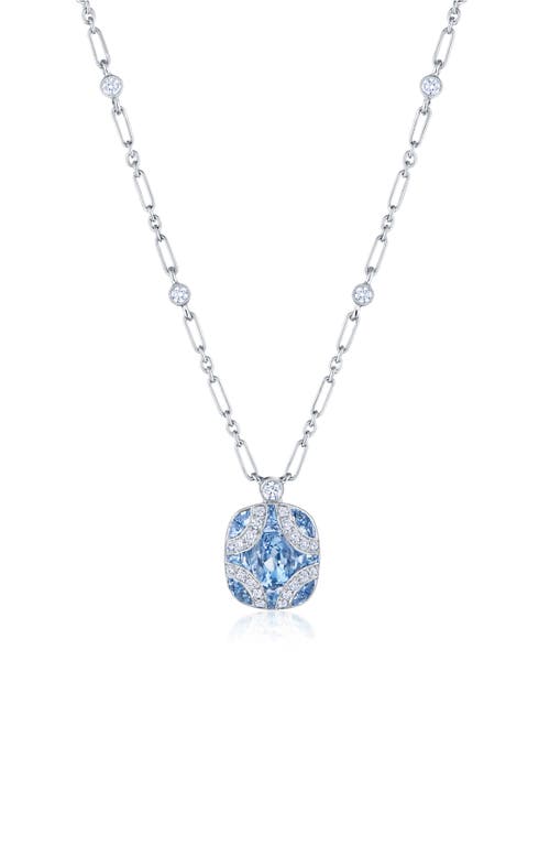 Kwiat Argyle Aquamarine Diamond Pendant Necklace in White Gold at Nordstrom