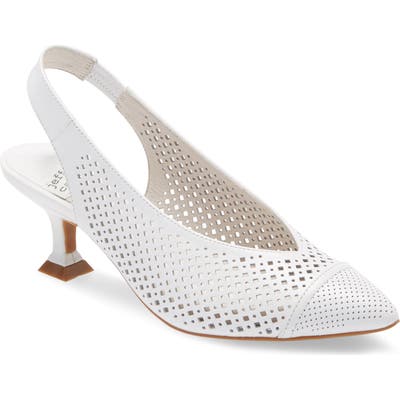 Jeffrey Campbell Bianca Slingback Pump, White