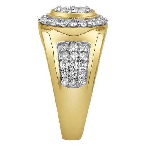 LUVMYJEWELRY LUVMYJEWELRY HEAVYWEIGHT DIAMOND 14K YELLOW GOLD DIAMOND MEN STATEMENT RING