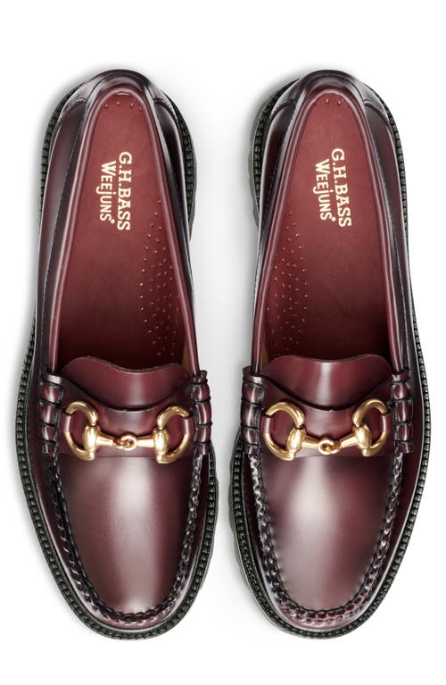 Shop G.h.bass Lincoln Super Bit Loafer In Wine