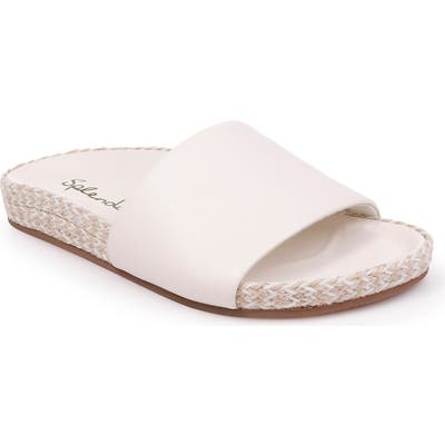 Splendid Sandford Espadrille Slide Sandal, White