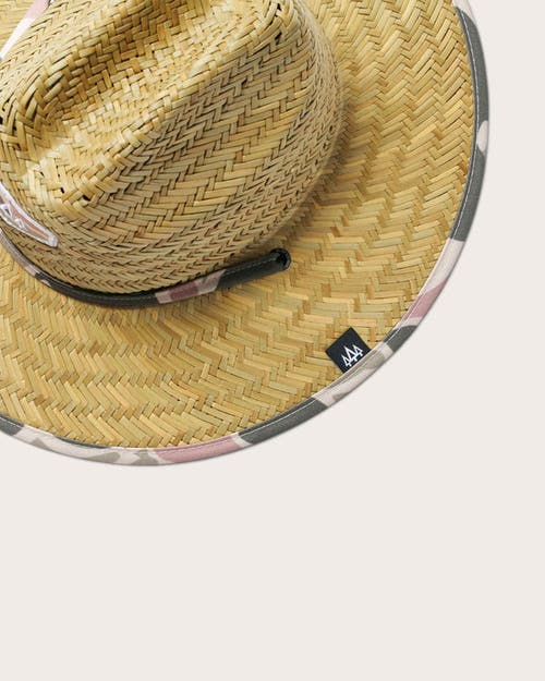 Hemlock Willow Little Kids Straw Lifeguard Hat In Pastel Camo