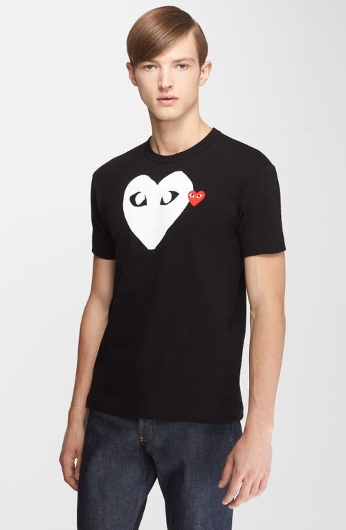 Comme des Garçons PLAY X-Ray Heart Logo Graphic Tee in Black at Nordstrom, Size Small