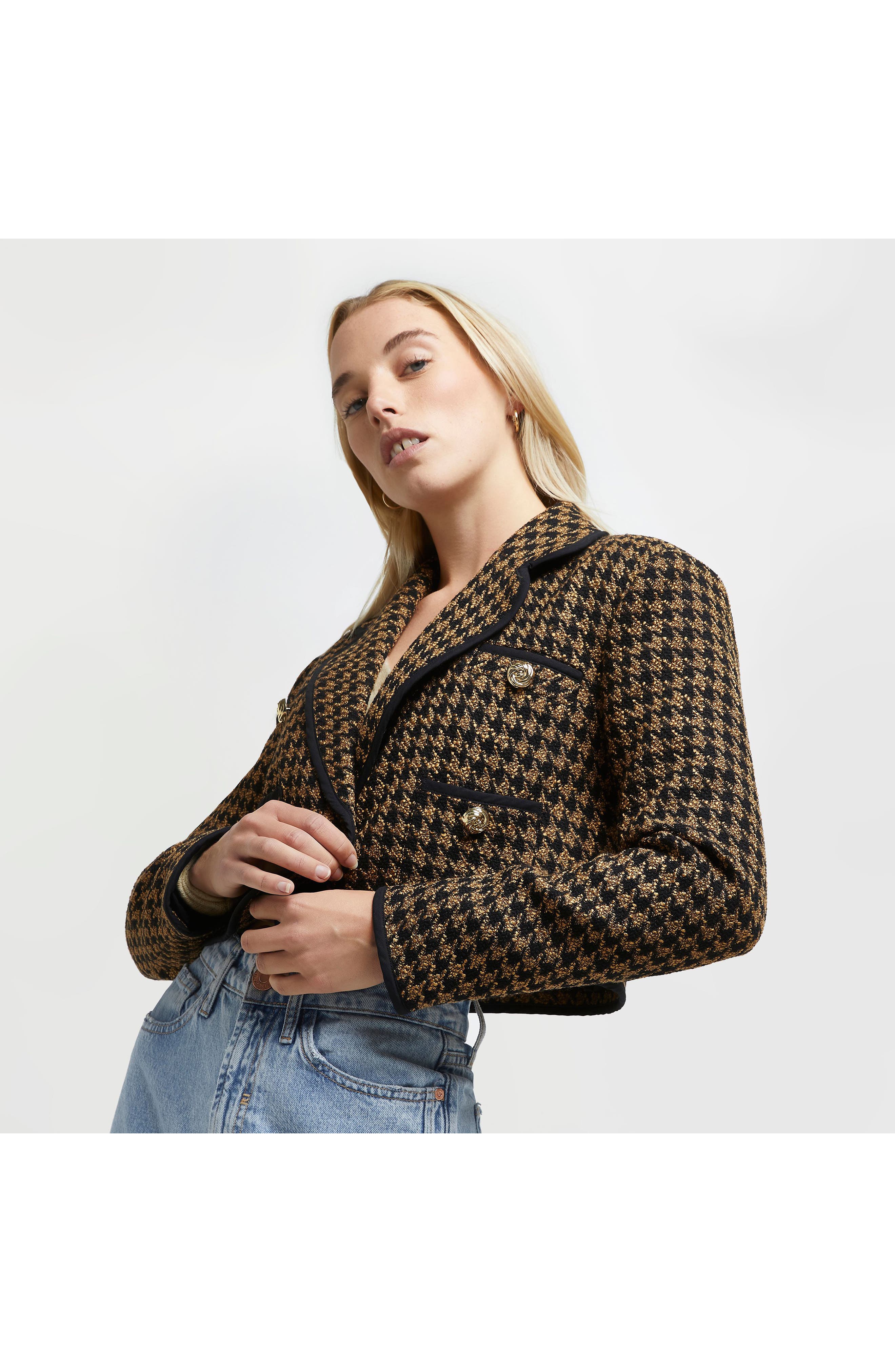 river island boucle jackets