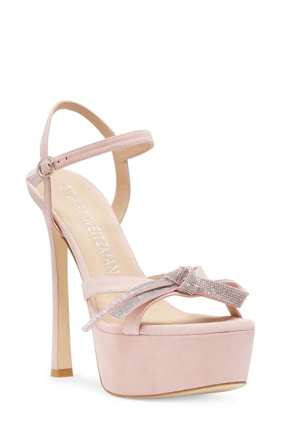 STUART WEITZMAN MEGA BOW PLATFORM SANDAL