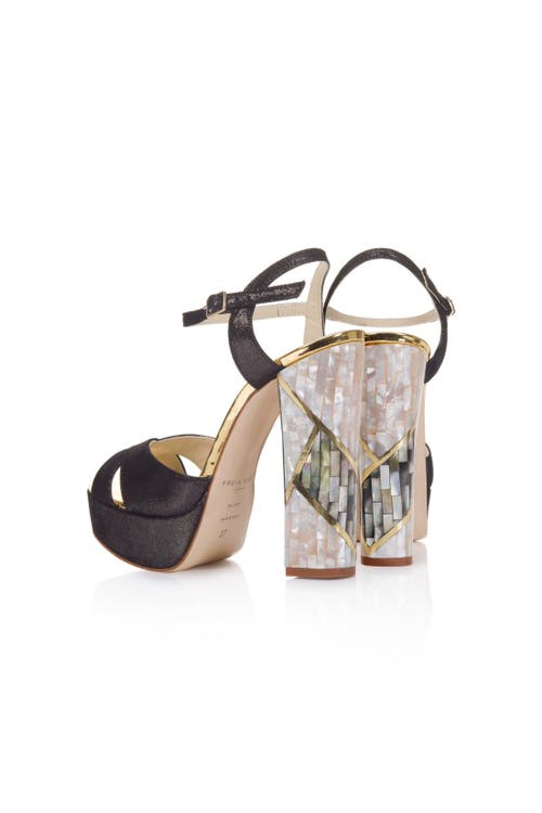 Freya Rose Women's Gold / Black / White Cher Noir In Black