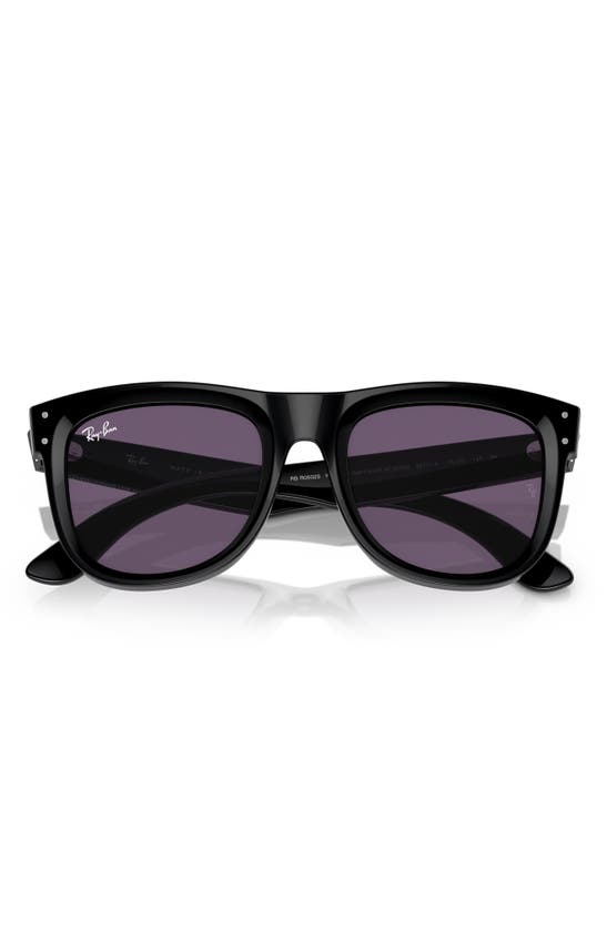 Shop Ray Ban Ray-ban Wayfarer Reverse 50mm Square Sunglasses In Violet