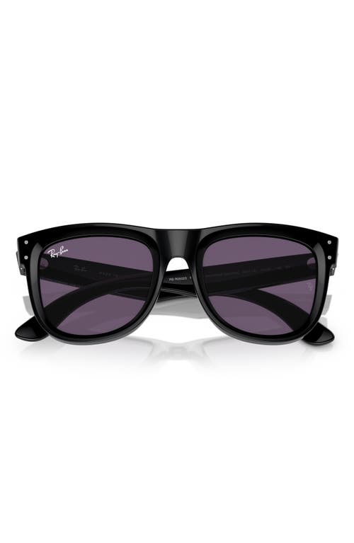 Shop Ray Ban Ray-ban Wayfarer Reverse 53mm Square Sunglasses In Black/violet