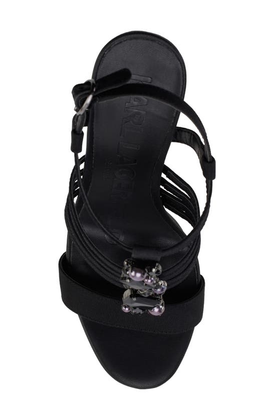 Shop Karl Lagerfeld Paris Cicely Strappy Sandal In Black