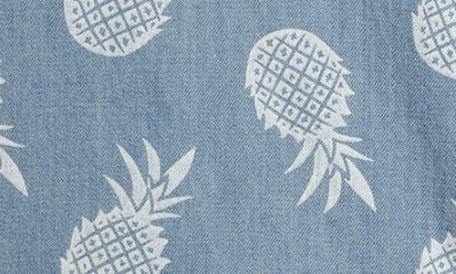 Shop Tucker + Tate Kids' Pineapple Print Camp Shirt In Blue Wash Pineapple Toss