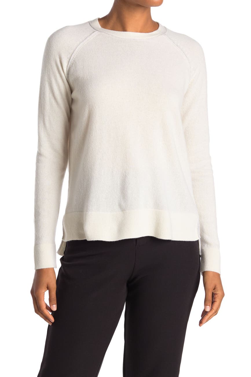Kinross | Piped High/Low Cashmere Sweater | Nordstrom Rack
