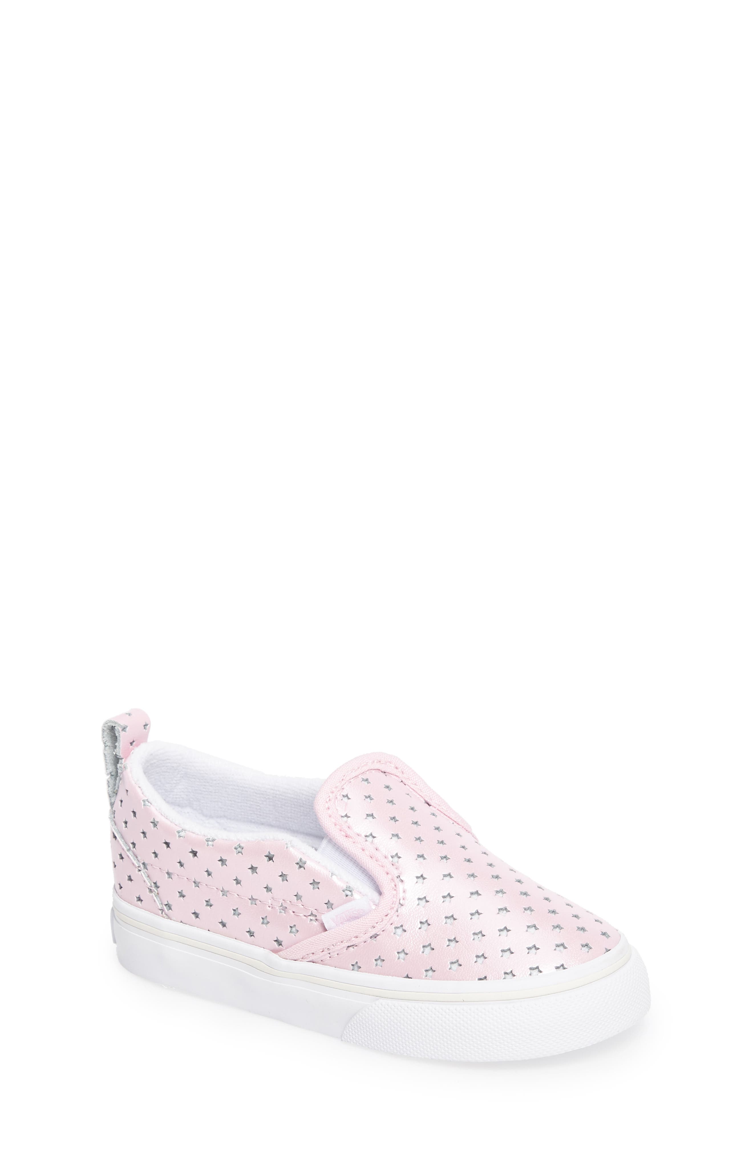 pink perforated vans