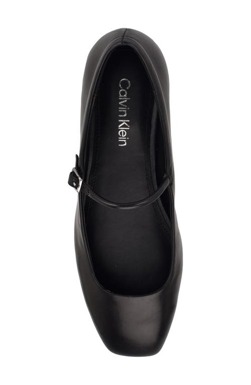 Calvin Klein Emery Mary Jane Flat In Black