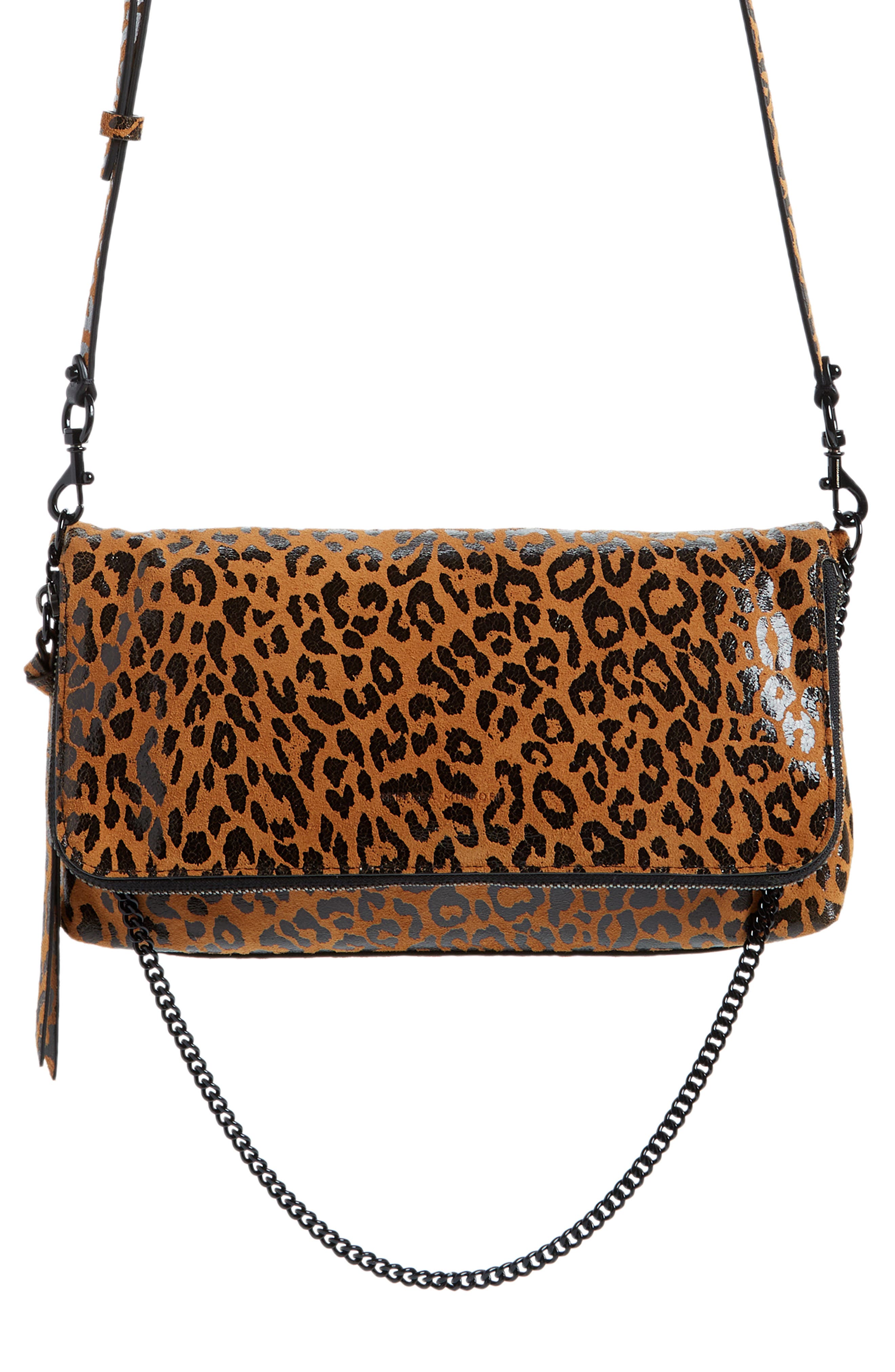 Rebecca Minkoff Date Leather Convertible Crossbody Bag in Leopard at Nordstrom
