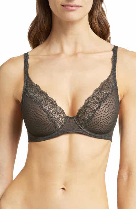 Paramour Gorgeous Women's T-shirt Bra With Lace Trim In Mink