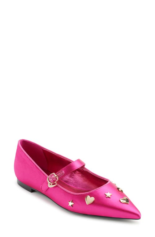 Shop Karl Lagerfeld Paris Veyda Pointed Toe Mary Jane Flat In Cactus Flower