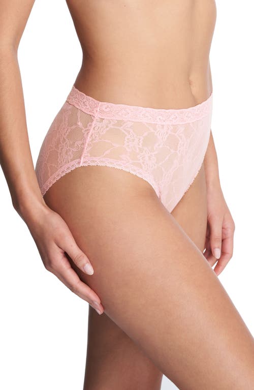 Shop Natori Bliss Allure Lace Briefs In Seashell