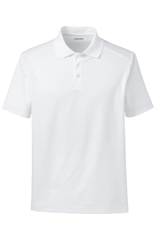 Shop Lands' End School Uniform Young  Short Sleeve Rapid Dry Polo Shirt In White