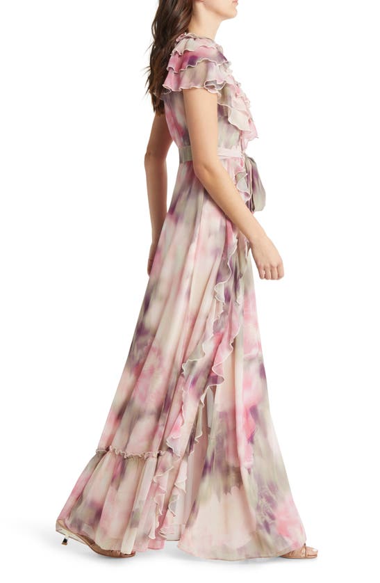 Ted Baker Karenie Frilled Sleeveless Maxi Dress In Coral | ModeSens