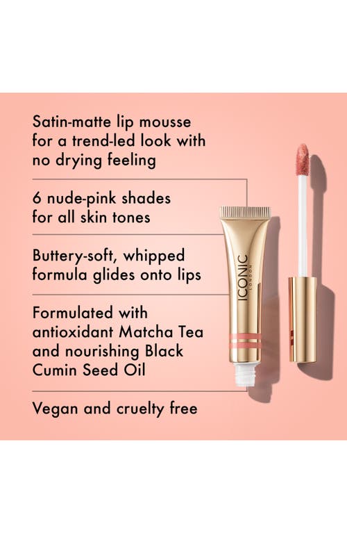 Iconic London Cloud Kiss Matte Lip Mousse In No Secrets
