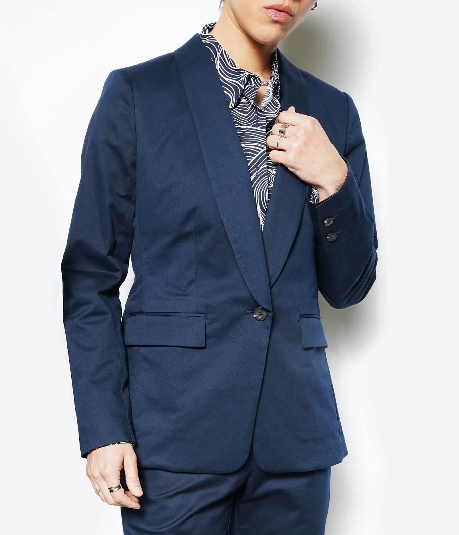 WILDFANG The Essential Tux Blazer in Navy Cover