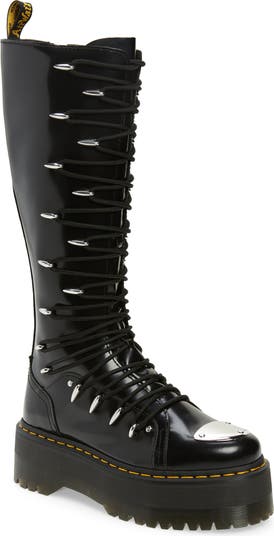 ★関税込★Dr.Martens★1B60 LTT MAX★厚底★ジッパー★ Dr. Martens 1B60 LTT Max Knee High Platform Boot (Women