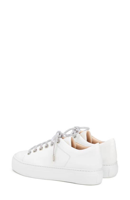Shop Agl Attilio Giusti Leombruni Crystal Platform Sneaker In White-white