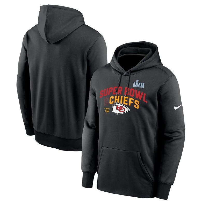 Nike Black Kansas City Chiefs Super Bowl Lvii Team Logo Lockup Therma ...