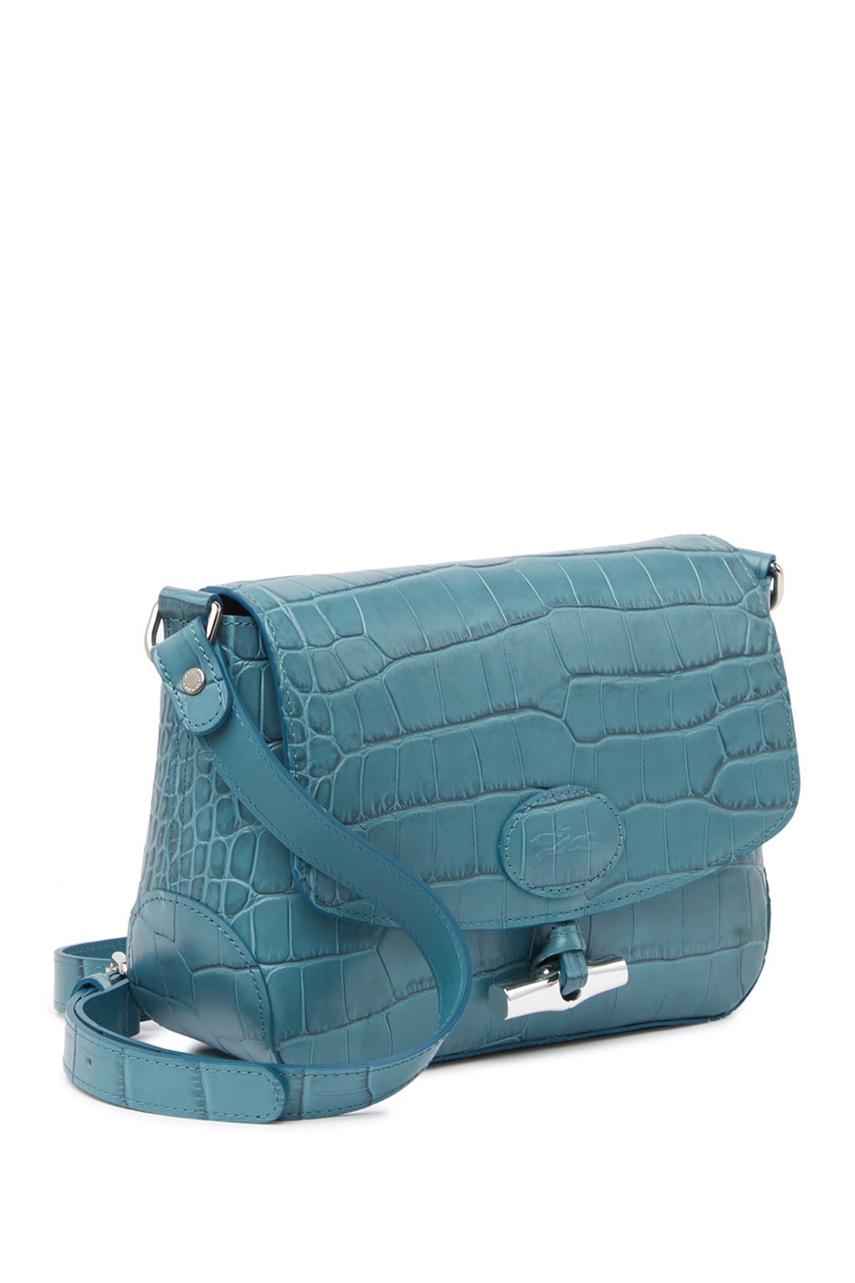 LONGCHAMP Ro Croc Embossed Leather Crossbody Bag Nordstrom Rack