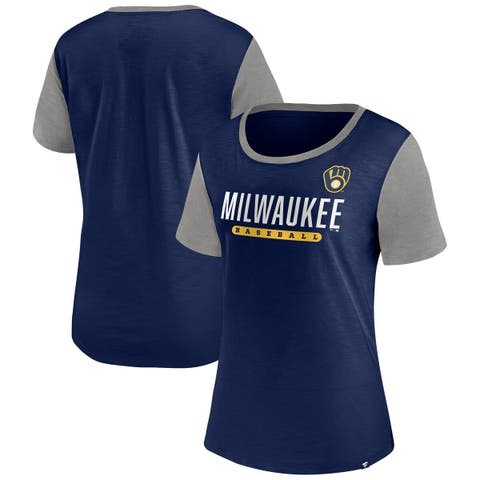 Lids Milwaukee Brewers Refried Apparel Women's Sustainable Fitted T-Shirt -  Navy