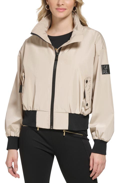 最新入荷 BIG Allegra LOGO Women K APPLIQUE STAND COLLAR JACKET