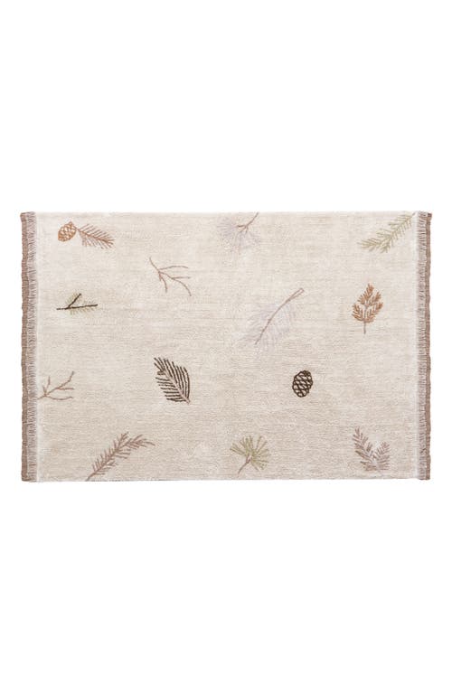 Lorena Canals Pine Forest Washable Cotton Rug in Brown Tones at Nordstrom