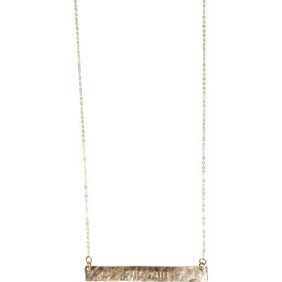 Nashelle 14K Gold Fill Bar Pendant Necklace