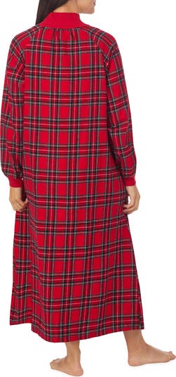 Lanz classic plaid flannel nightgown hot sale