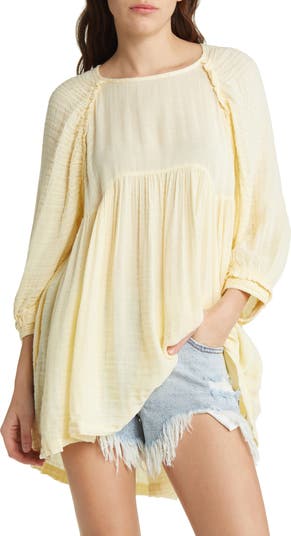 Free people clearance gold duster pullover