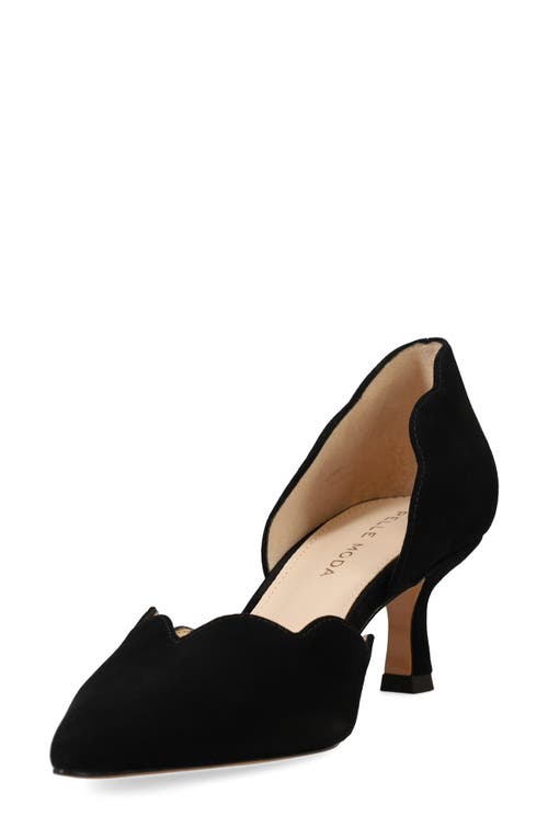 Pelle Moda Women's Keala Heeled Sandals In Black Kid Suede In Black