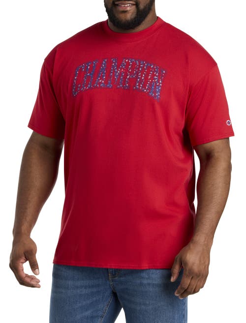 Shop Champion Usa Script T-shirt In Red