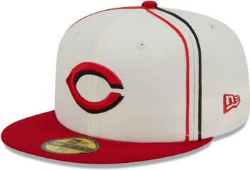 Cincinnati Reds New Era Chrome Team Classic 39THIRTY Flex Hat - Cream