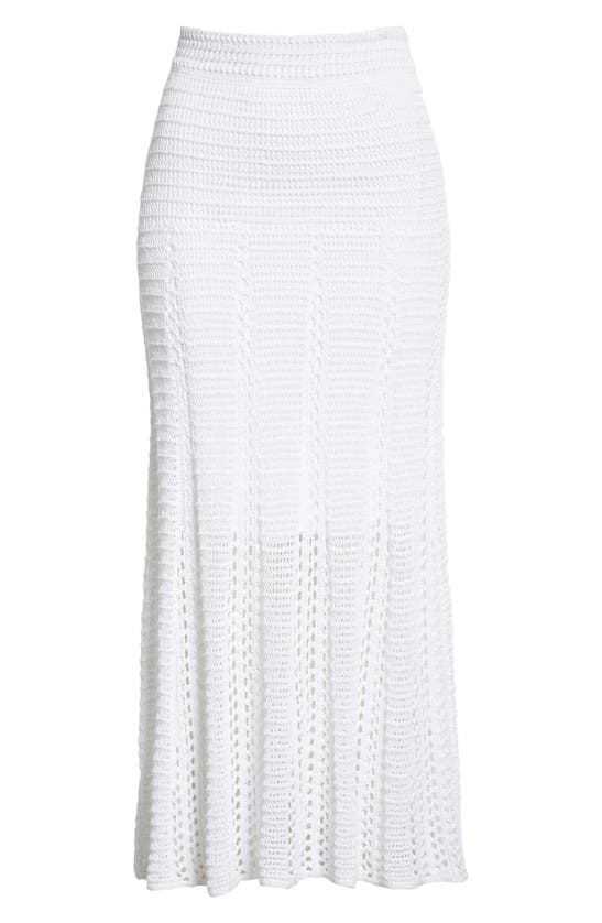 VINCE ORGANIC COTTON CROCHET SKIRT