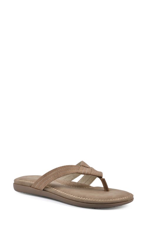 Shop Cliffs By White Mountain Fateful Flip Flop In Natural/nubuck