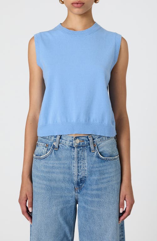 French Connection Cosysoft Sleeveless Sweater in Dusted Blue 