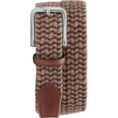 Trask Falcon Woven Belt, Khaki Italian Woven