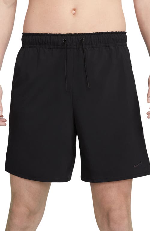 Nike Dri-fit Unlimited 7-inch Unlined Athletic Shorts In Black/black/black