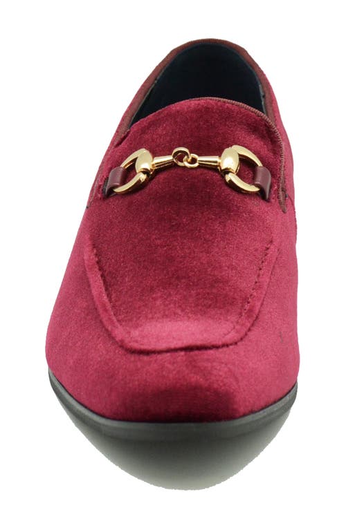 La Milano Barney Bit Loafer In Burgundy
