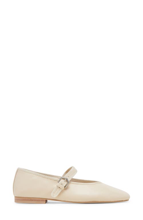 Shop Dolce Vita Roslyn Mary Jane Flat In Creme Leather