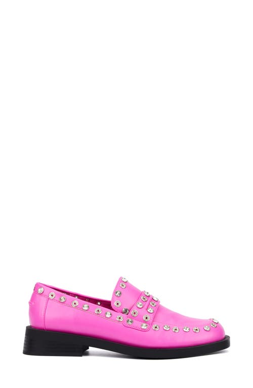 Olivia Miller Libra Rivet Loafer In Pink
