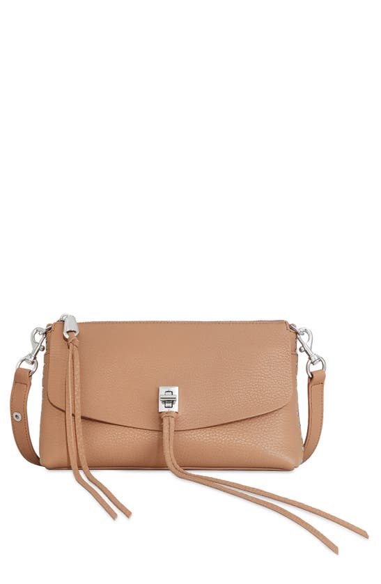 REBECCA MINKOFF DARREN TOP ZIP LEATHER CROSSBODY BAG