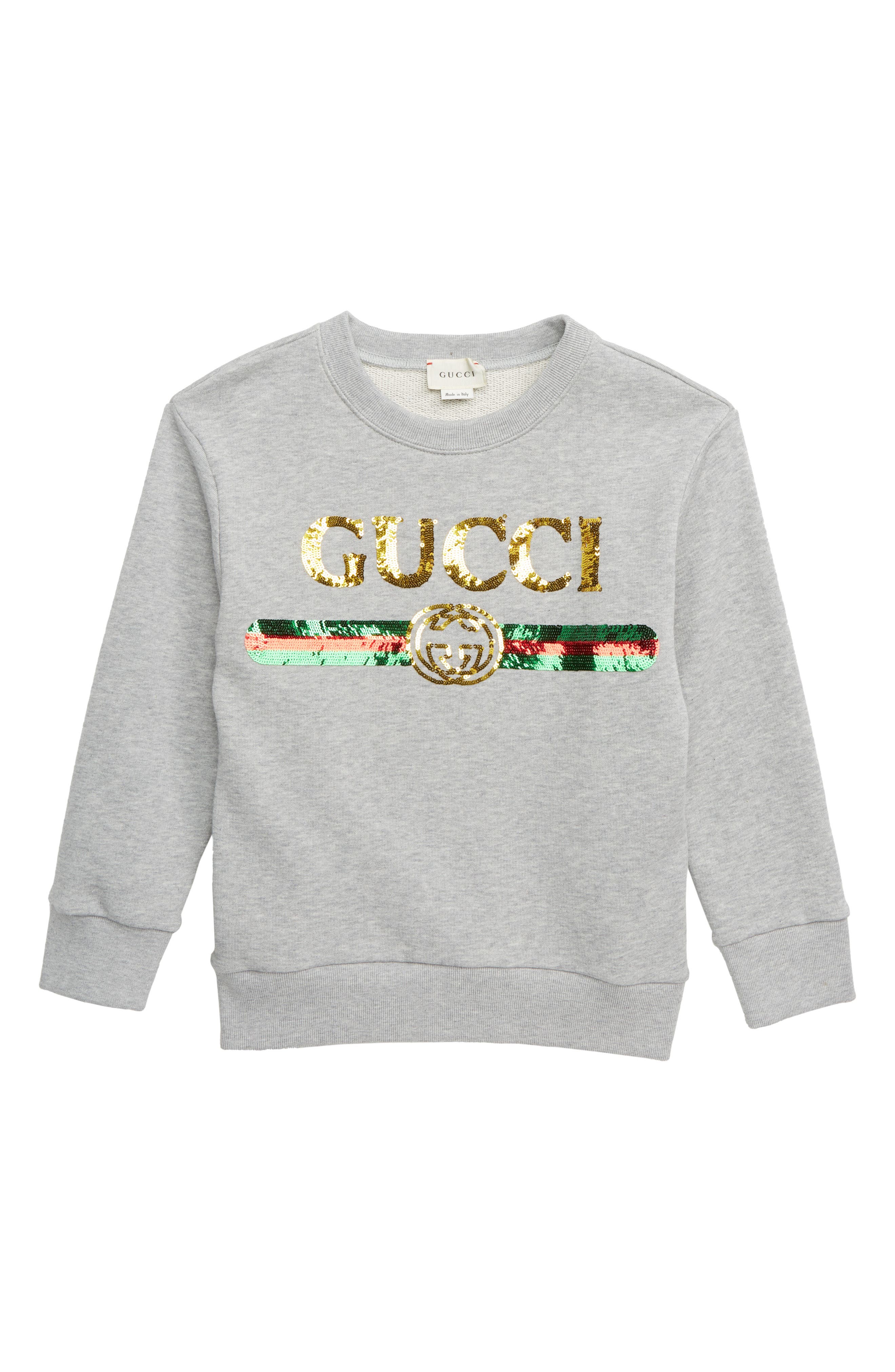 Gucci Sequin Logo Sweatshirt (Little 