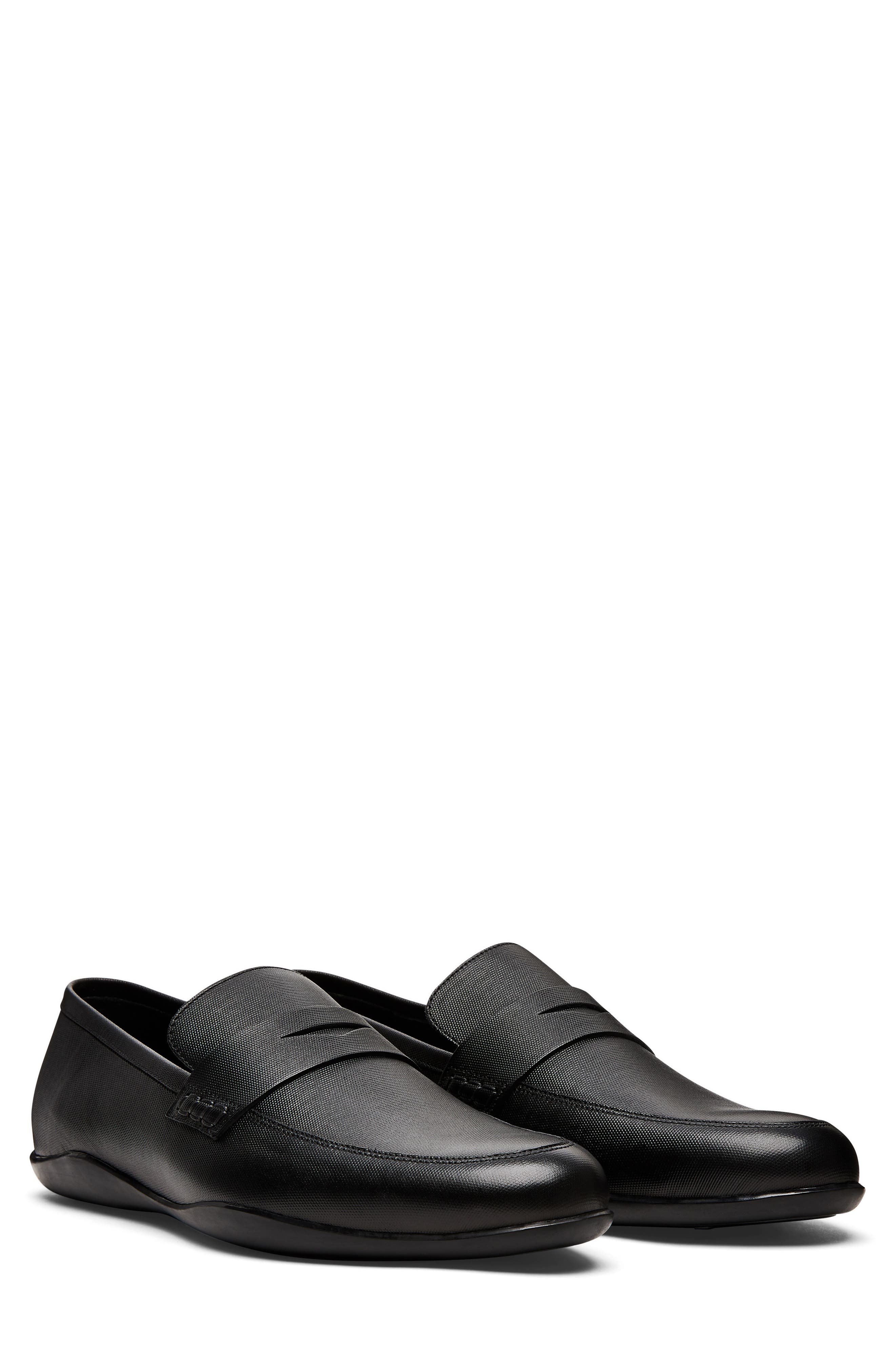 Harrys of London Downing Penny Loafer in Black at Nordstrom