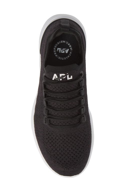 Shop Apl Athletic Propulsion Labs Apl Techloom Breeze Knit Running Shoe In Black/black/white